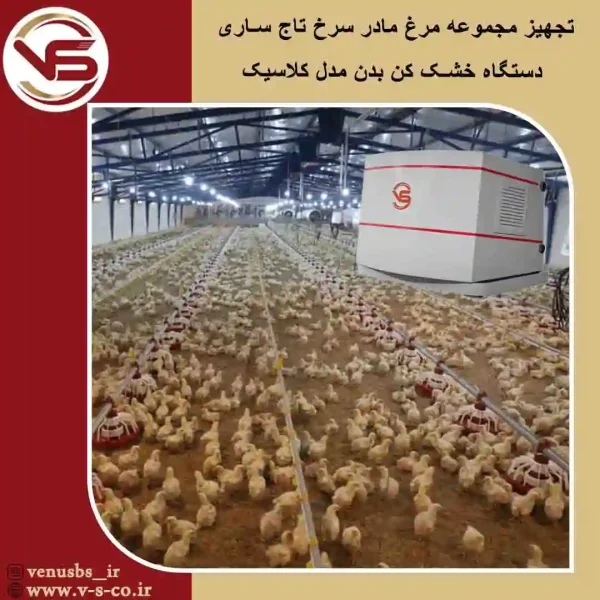 مرغ-مادر-سرخ-تاج-ساری-_-کلاسیک بدن خشک کن سقفی